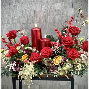 X023 Xmas table decorations